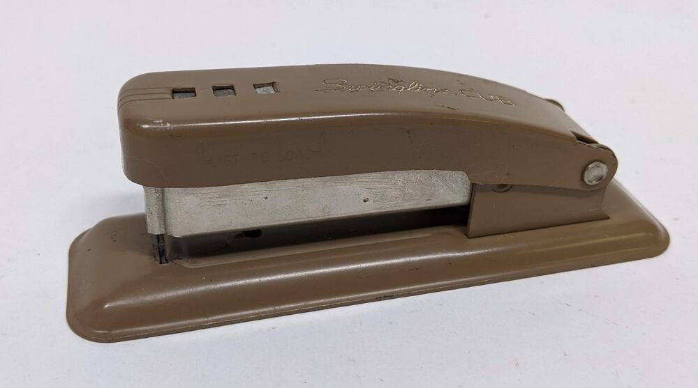 Vintage Swingline Mini Cub Stapler Mid-Century Office - Brown Cub Works Fine